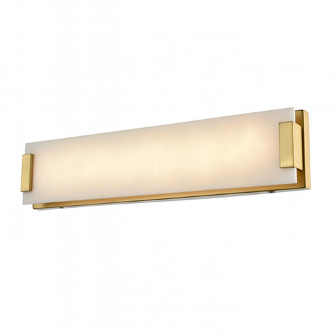 DVI Lighting 1 Light TORRANCE CCT 18 Inch SCONC VAN BR WITH NO VEIN. in Brass Finish Model: DVP35322BR-AFA
