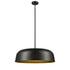 DVI Lighting 1 Light TUQUE 20 Inch MED LED PENDANT in Graphite Finish Model: DVP40905GR
