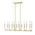 DVI Lighting 12 Light OLIVIA 12 Light LINEAR in Multiple Finishes and Graphite Finish Model: DVP44002MF+GR