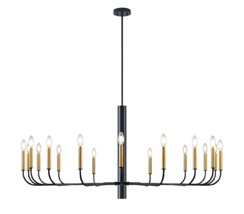 DVI Lighting 18 Light OLIVIA 18 Light CHANDELIER in Multiple Finishes and Graphite Finish Model: DVP44050MF+GR
