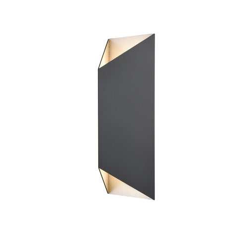 DVI Lighting 2 Light BRECON TRIANGLE SCONCE in Stainless Steel and Black Finish Model: DVP43081SS+BK