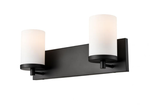 DVI Lighting 2 Light Dieppe 2 Light Vanity in Ebony Finish Model: DVP0422EB-OP
