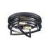 DVI Lighting 2 Light FIVE POINTS OD FLUSHMOUNT in Black Finish Model: DVP29974BK
