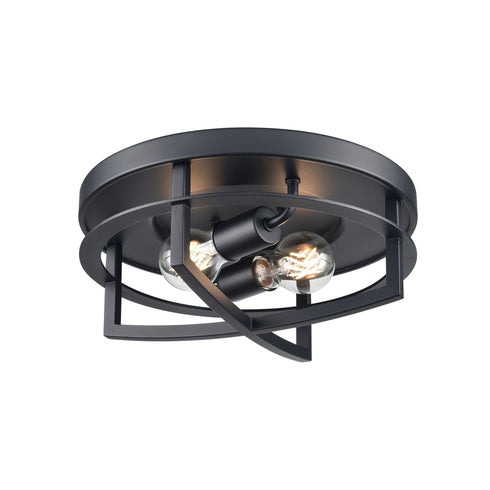 DVI Lighting 2 Light FIVE POINTS OD FLUSHMOUNT in Black Finish Model: DVP29974BK
