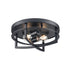 DVI Lighting 2 Light FIVE POINTS OD FLUSHMOUNT in Black Finish Model: DVP29974BK