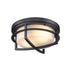 DVI Lighting 2 Light FIVE POINTS OD FLUSHMOUNT in Black Finish Model: DVP29974BK