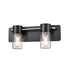 DVI Lighting 2 Light TUXEDO 2 Light VANITY in Ebony and Chrome Finish Model: DVP40722EB+CH-OP