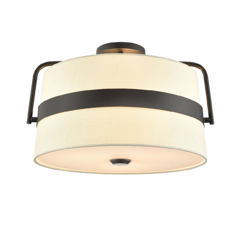 DVI Lighting 3 Light BON ECHO 3 Light SEMI FLUSH in Brass Finish Model: DVP48412BR-SW