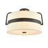 DVI Lighting 3 Light BON ECHO 3 Light SEMI FLUSH in Brass Finish Model: DVP48412BR-SW