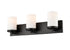 DVI Lighting 3 Light Dieppe 3 Light Vanity in Ebony Finish Model: DVP0443EB-OP