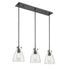 DVI Lighting 3 Light EMMA 3 Light LINEAR PENDANT in Brass Finish Model: DVP47053BR-CL