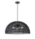 DVI Lighting 3 Light LAC DU BONNET 26 Inch 3 Light PENDANT in Black Finish Model: DVP44248BK-BY