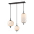 DVI Lighting 3 Light MOUNT PEARL 3 Light LINEAR PENDANT in Brass Finish Model: DVP40053BR-RIO