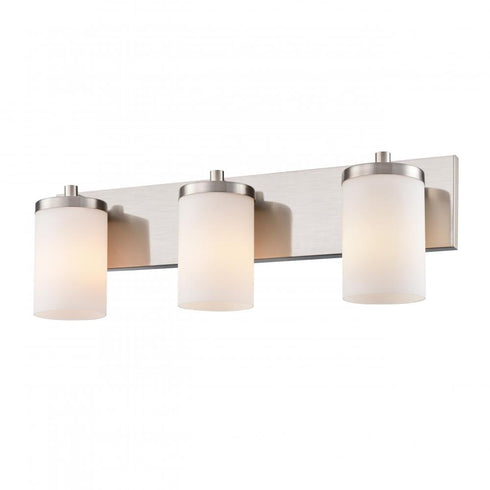 DVI Lighting 3 Light RIVERVIEW 3 Light VANITY in Satin Nickel Finish Model: DVP14043SN-OP