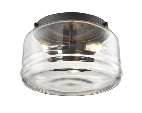 DVI Lighting 3 Light ROUGE VALLEY OD FLUSHMOUNT in Black Finish Model: DVP47274BK-RPG