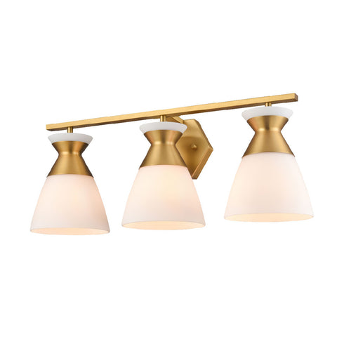DVI Lighting 3 Light SUNNYBROOK 3 Light VANITY in Brass Finish Model: DVP47443BR-CRK