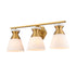 DVI Lighting 3 Light SUNNYBROOK 3 Light VANITY in Brass Finish Model: DVP47443BR-CRK