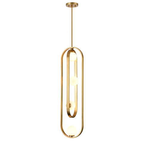 DVI Lighting 4 Light ATWOOD 10 Inch 4 Light FOYER in Brass Finish Model: DVP45010BR-OP
