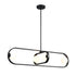 DVI Lighting 4 Light ATWOOD 38 Inch 4 Light LINEAR PENDANT in Brass Finish Model: DVP45002BR-OP