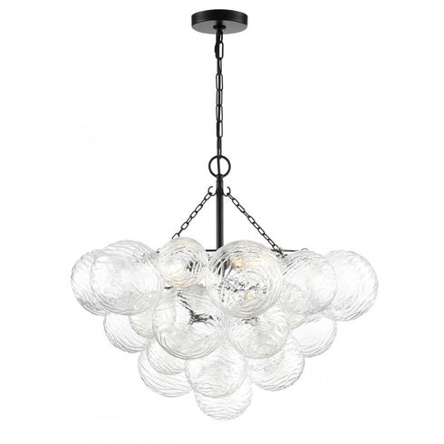 DVI Lighting 4 Light COMET 4 Light PENDANT in Ebony Finish Model: DVP32823EB-WVC