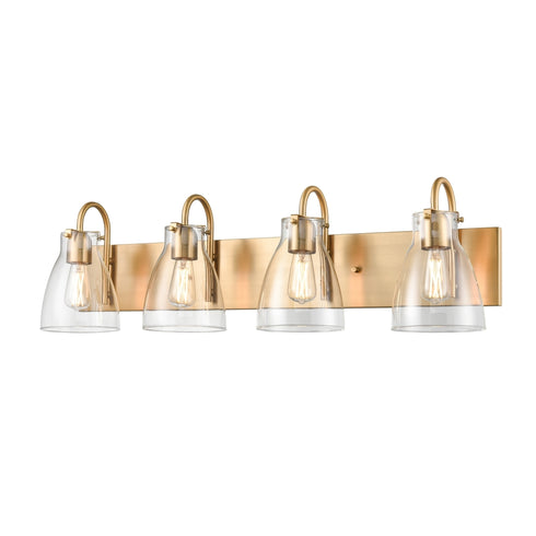 DVI Lighting 4 Light EMMA 4 Light VANITY in Brass Finish Model: DVP47044BR-CL