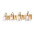 DVI Lighting 4 Light EMMA 4 Light VANITY in Brass Finish Model: DVP47044BR-CL