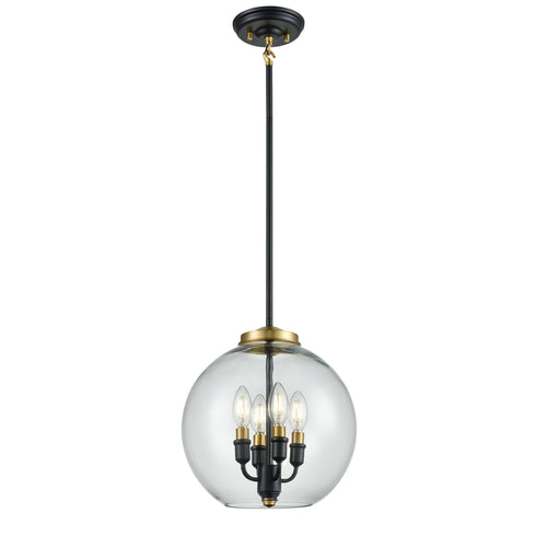 DVI Lighting 4 Light FRONTENAC 4 Light FOYER in Multiple Finishes and Graphite Finish Model: DVP35048MF+GR-CL