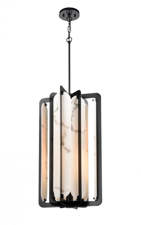 DVI Lighting 4 Light JASPER 15 Inch FOYER in Brass Finish Model: DVP49748BR-BFA