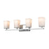 DVI Lighting 4 Light RIVERSIDE 4 Light VANITY in Chrome Finish Model: DVP47944CH-SSOP