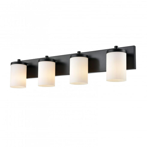 DVI Lighting 4 Light RIVERVIEW 4 Light VANITY in Ebony Finish Model: DVP14044EB-OP