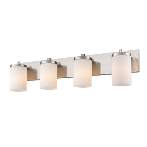DVI Lighting 4 Light RIVERVIEW 4 Light VANITY in Satin Nickel Finish Model: DVP14044SN-OP
