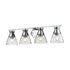 DVI Lighting 4 Light SUNNYBROOK 4 Light VANITY in Brass Finish Model: DVP47444BR-CRK