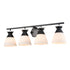 DVI Lighting 4 Light SUNNYBROOK 4 Light VANITY in Brass Finish Model: DVP47444BR-CRK