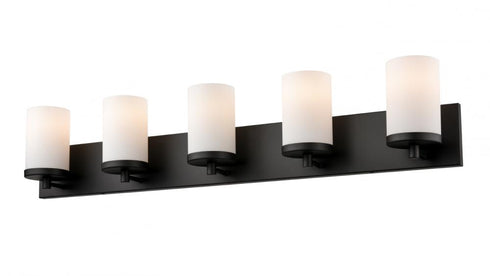 DVI Lighting 5 Light Dieppe 5 Light Vanity in Ebony Finish Model: DVP0455EB-OP