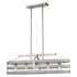 DVI Lighting 5 Light FORT GARRY 5 Light LINEAR in Buffed Nickel and Barnwood on Metal Finish Model: DVP41802BN+BAW