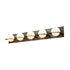 DVI Lighting 5 Light IO 5 Light VANITY in Ebony Finish Model: DVP0955EB-OP