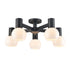 DVI Lighting 5 Light LILLOOET 5 Light SEMI FLUSH in Brass Finish Model: DVP49413BR-TO