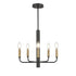 DVI Lighting 5 Light OLIVIA 5 Light DUAL MOUNT in Multiple Finishes and Painted Satin Brass Finish Model: DVP44025MF+GR
