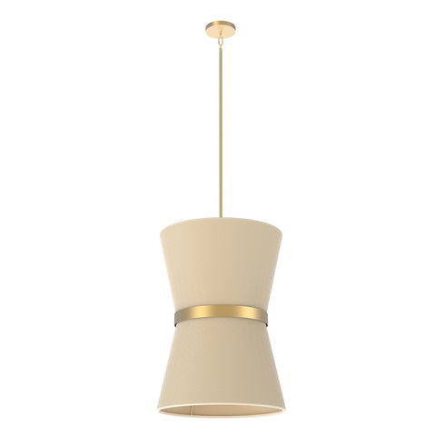 DVI Lighting 6 Light ELLESMERE Ø20 Inch FOYER in Brass Finish Model: DVP43648BR-BK