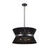 DVI Lighting 6 Light ELLESMERE Ø22.5 Inch PENDANT in Brass Finish Model: DVP43605BR-BK