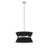 DVI Lighting 6 Light ELLESMERE Ø22.5 Inch PENDANT in Brass Finish Model: DVP43605BR-BK