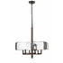 DVI Lighting 6 Light GEORGIAN BAY 6 Light CHANDELIER in Chrome and Buffed Nickel Finish Model: DVP42926CH+BN-ARW