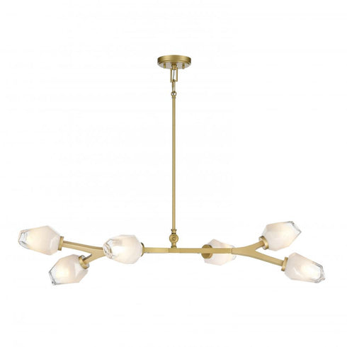 DVI Lighting 6 Light JAVELIN 6 Light LINEAR in Gold Finish Model: DVP33202GLD-ICE
