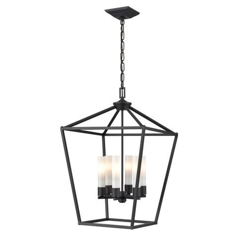 DVI Lighting 6 Light LUNDY'S LANE HANGING OD in Black Finish Model: DVP30177BK-OP