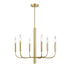 DVI Lighting 6 Light OLIVIA 6 Light CHANDELIER in Multiple Finishes and Graphite Finish Model: DVP44026MF+GR