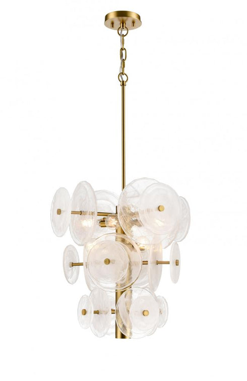 DVI Lighting 8 Light CAROUSEL 8 Light PENDANT in Brass Finish Model: DVP36520BR-MS
