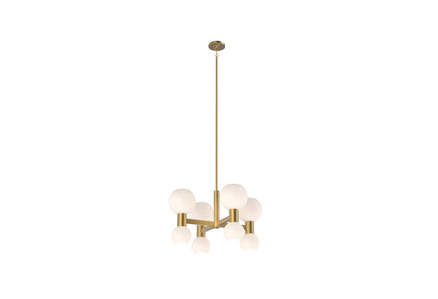 DVI Lighting 8 Light LILLOOET 8 Light CHANDELIER in Brass Finish Model: DVP49424BR-TO
