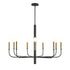 DVI Lighting 9 Light OLIVIA 9 Light CHANDELIER in Multiple Finishes and Graphite Finish Model: DVP44029MF+GR