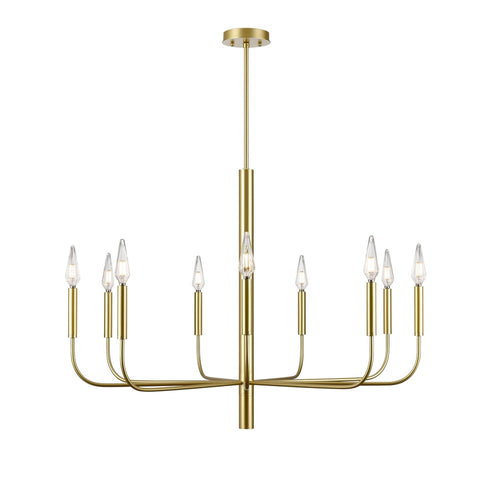 DVI Lighting 9 Light OLIVIA 9 Light CHANDELIER in Multiple Finishes and Graphite Finish Model: DVP44029MF+GR