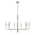 DVI Lighting 9 Light OLIVIA 9 Light CHANDELIER in Multiple Finishes and Graphite Finish Model: DVP44029MF+GR